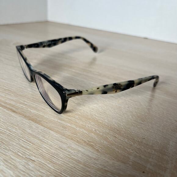 Prada VPR15P ROK-1O1 Eyeglasses Black Tortoise Cream PARTS ONLY 53-16-135 - Picture 3 of 10